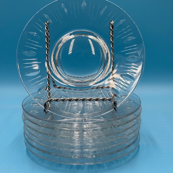 Vintage Phillips Cut Glass Co. Montreal, Canada. 6 Wine Goblets. 20 Piece Set. - Picture 7 of 10